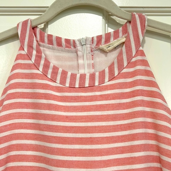 Prettygarden Pink Striped Cropped Jumpsuit with Halter Neck w/ Pockets XS/S - Picture 3 of 7